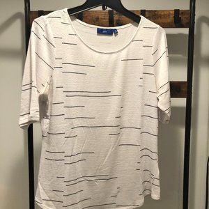 Apt. 9 Striped 3/4 Length Sleeve Top